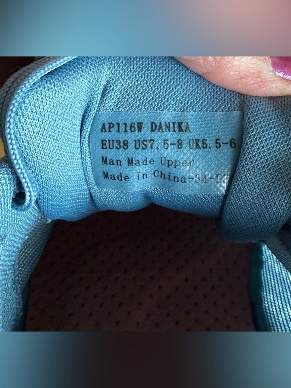 Aetrex “Danika” Light Blue Athletic Sneakers - Picture 6 of 7